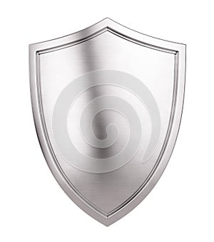 Metal Shield Icon isolated on white background