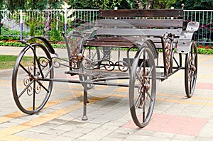 Metal shop in a carriage