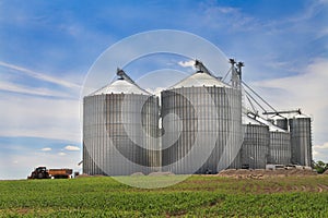 Metal silo photo