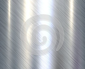 Metal silver steel texture background, brushed metallic texture