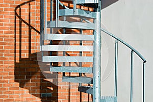 Metal spiral stairs