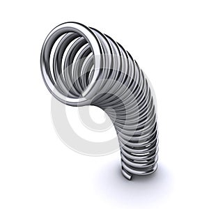 coiled metal spring photo