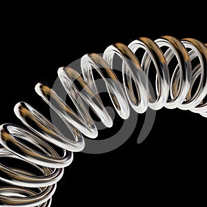 Metal spring background