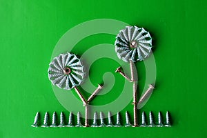 Metal Spring Background