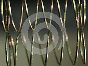 Metal spring round helical spiral reflection elastic