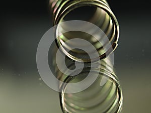 Metal spring round helical spiral reflection elastic