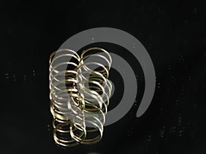 Metal spring round helical spiral reflection elastic