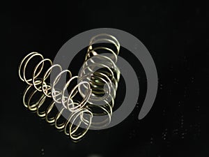 Metal spring round helical spiral reflection elastic
