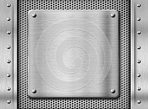 Metal stainless steel plate background