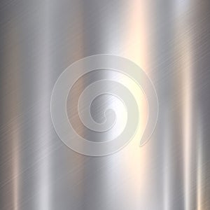 Metal, stainless steel texture background with reflection