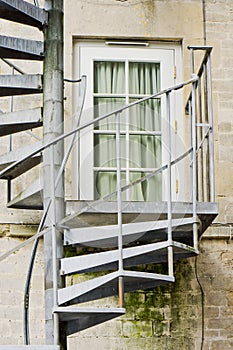 Metal stairs