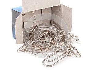 Metal staples with box