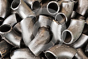 Metal steel elbows background