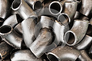 Metal steel elbows background photo