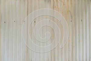 Metal steel strips. Rusty corrugated iron metal, Zinc steel wall, pattern texture background. Close-up of exterior architecture