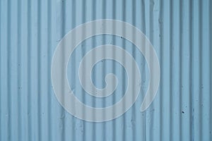 Metal strips. Rusty corrugated iron metal, Zinc steel wall, pattern texture background. Close-up of exterior architecture material