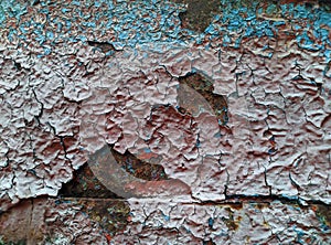 A metal surface that has been multi-layered painted