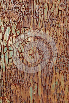 Metal surface with lot of rust