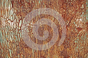 Metal surface with lot of rust