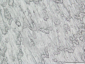 Metal surface under the microscope.