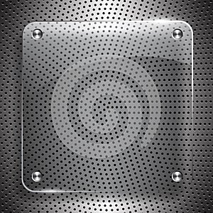 Metal technology vector abstract background