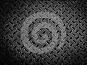 Metal texture iron background and black iron floor