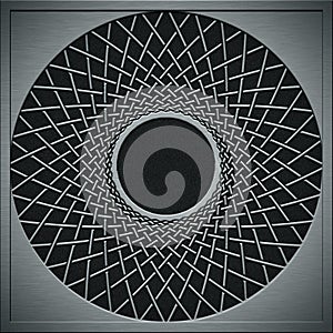 Metal texture mesh grid