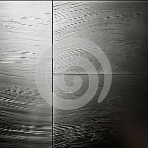 Metal texture, steel silver background - AI generated image