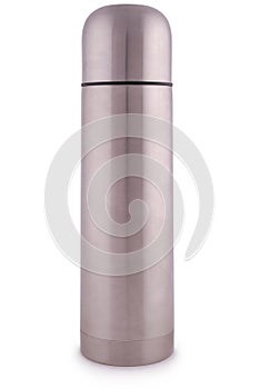 Metal thermos (Clipping path)