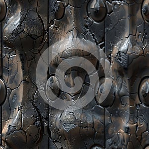 Metal Tile Wall Repeating Pattern Texture