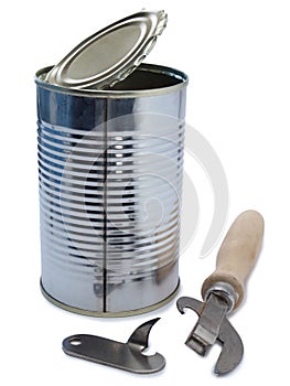 Metal tin three