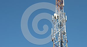 Metal tower for telephone communication