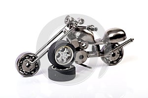 Metal toy bike