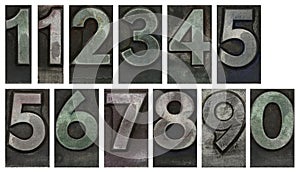 Metal type numbers