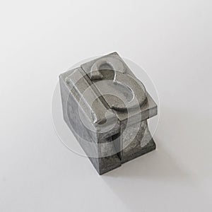 Metal typeset letters 13