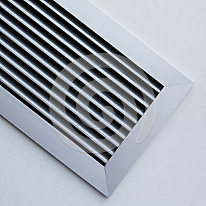 Metal ventilation channel grid