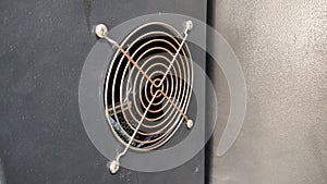 metal ventilation system with a fan computer