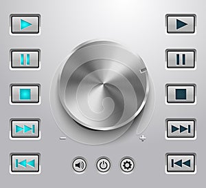 Metal volume button and setting volume buttons