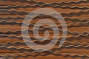 Metal wavy abstract fence surface patterns steel brown texture iron background backdrop structure