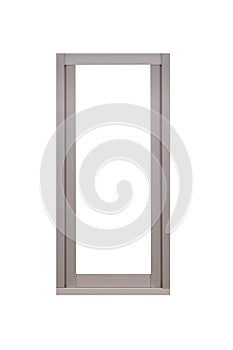 Metal window frame isolated