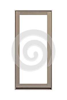 metal window frame isolated on white background