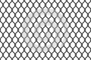 Metal wire mesh seamless pattern