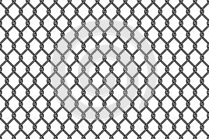 Metal wire mesh seamless pattern