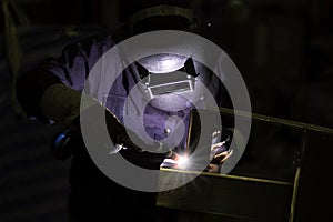 Metal workers use manual labor, Skilled welder, Factory workers making OT.