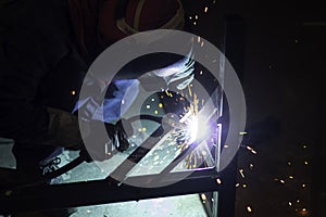 Metal workers use manual labor, Skilled welder, Factory workers making OT.