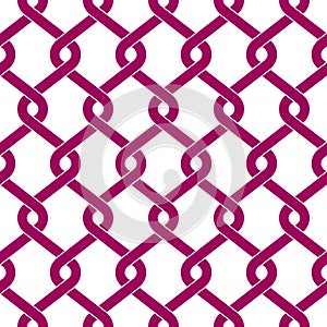 Metal woven fence seamless pattern. Flat vector illustration.