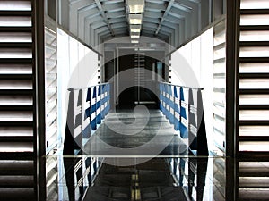 Metalic indoor modern bridge photo