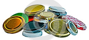 Metalic lids for jars