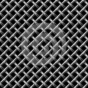 Metall net seamless pattern.