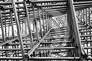 Metall net structute.